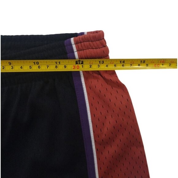 Hardwood Classics Utah Jazz NBA Basketball Mesh Shorts Black & Orange LG(14/16). - Picture 10 of 10